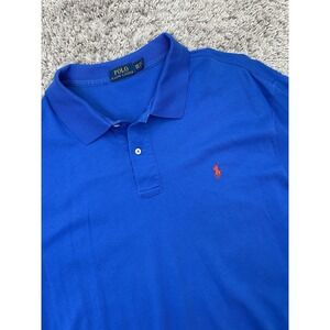 Men's Ralph Lauren Blue Oxford Shirt Short Sleeve Size 2XB